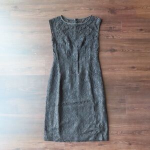 Banana Republic Black Lace Midi Dress